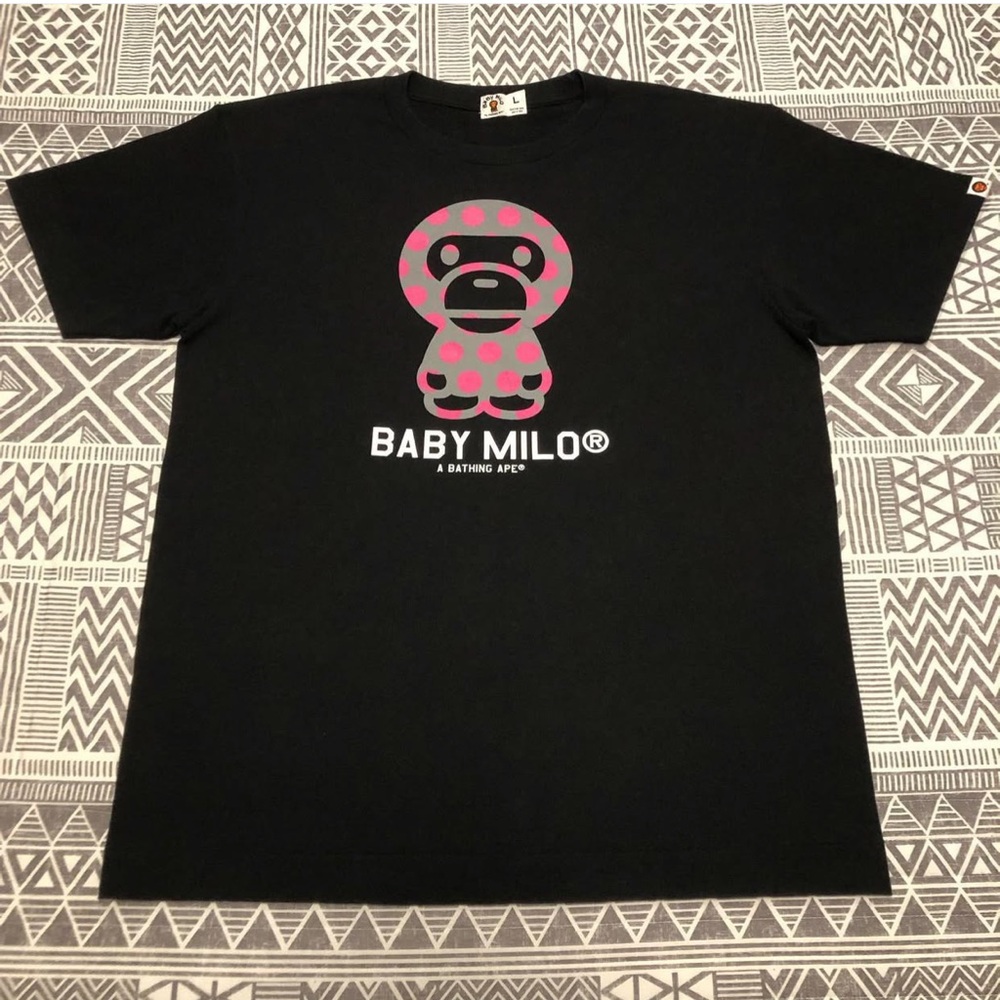 A Bathing Ape Bape Baby Milo Tee Shirt Size Large